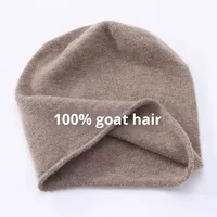 Gorro de Lana de Cabra 100% Pura de Alta Calidad, Diseño Jacquard, Cálido, Tejido, con Borde Enrollado, Estilo Casual para Adultos