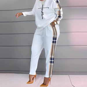 Vêtements tendance pour femmes, vêtements <span class=keywords><strong>de</strong></span> créateurs, vêtements <span class=keywords><strong>de</strong></span> <span class=keywords><strong>marque</strong></span>, ensemble chemise et pantalon pour femmes - Product Image 2