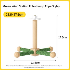 PAIPET - Juguete Interactivo para Pájaros con Tablero de Madera Natural, <span class=keywords><strong>Gimnasio</strong></span> para Loros con Escalera para Trepar y Columpios para Periquitos - Product Image 6