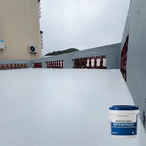 Enduit d'étanchéité liquide acrylique thermorésistant pour toitures en béton, à usage industriel et écologique, application au pinceau - Product Image 1