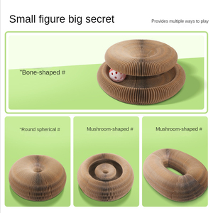 Tabla rascadora mágica con campana para gatos, rascador de uñas, estructura para trepar, accesorios para gatos, acordeón para gatos - Product Image 2