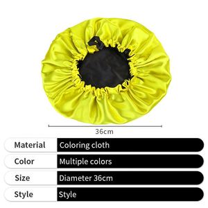 Satin Sleeping Hair Protection <b>Bonnet</b> with Printed Design Multi-color Promotional Use Custom Logo - Product Image 3