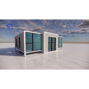 Maison préfabriquée pliable de luxe de 20 pieds ou 40 pieds, maison mobile modulaire extensible moderne en conteneur pour appartement, hôtel, boutique, bureau - Product Image 1