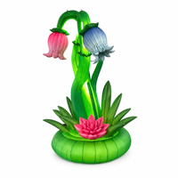 Fleur gonflable géante réaliste à pétales multicouches pour décoration commerciale extérieure et intérieure