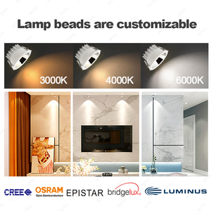 Luz <span class=keywords><strong>LED</strong></span> empotrada montada en el techo 10W 20W 30W 40W 50W <span class=keywords><strong>Led</strong></span> Down Light <span class=keywords><strong>Exterior</strong></span> <span class=keywords><strong>Led</strong></span> <span class=keywords><strong>Downlight</strong></span> para grandes almacenes - Product Image 4
