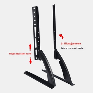 Soporte de TV LCD Universal para Escritorio, sin Perforaciones, con Trípode, para Pantallas de hasta 55 Pulgadas, <span class=keywords><strong>VESA</strong></span> 400x400 - Product Image 3