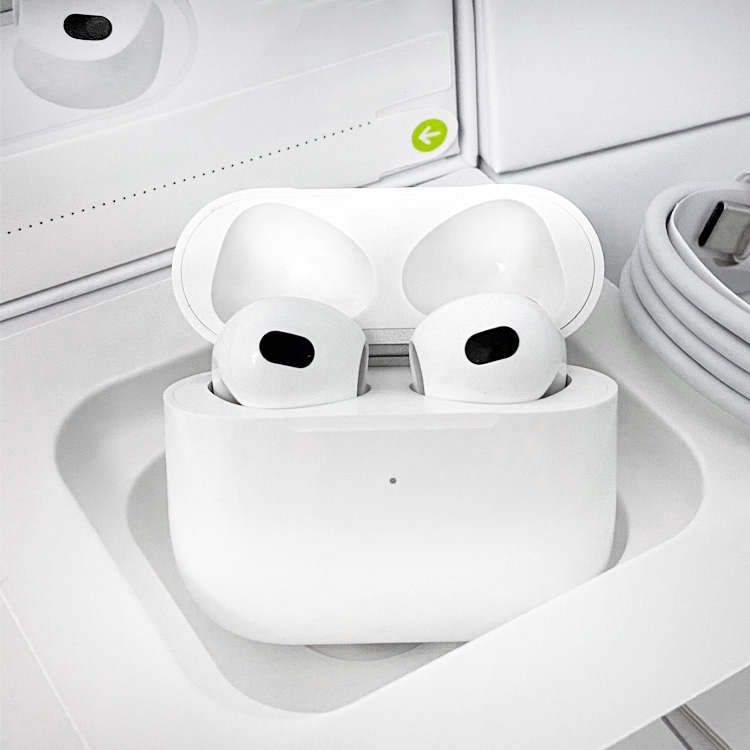 Новые оригинальные наушники Air Pro 3 1:1 super bass Беспроводная зарядка AirPro 3rd наушники GPS rename TWS наушники Air Pro