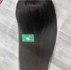 Perruque frontale en dentelle HD 13x4, cheveux vierges noirs lisses et doux, petits nœuds, cheveux humains naturels - Product Image 5