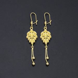 JXX 2024 Women's <b>Gold</b>-Plated Brass Drop <b>Earrings</b> Unique Dubai Style <b>Dangle</b> Jewelry for Weddings Wholesale Price - Product Image 2