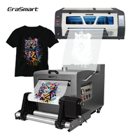 Dtf yazıcı 50cm 60cm dtf çift xp600 baskı kafası ile toz çalkalama makinesi t-shirt