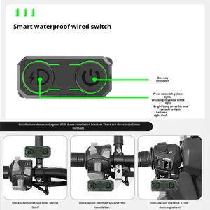 Projecteur LED Stone Lan avant pour <span class=keywords><strong>moto</strong></span> 60W Modèle Q9MAX Lumière auxiliaire d'installation cachée avec lentille pour véhicules électriques - Product Image 4