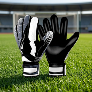 Gants de gardien de but professionnels, paume en latex haute adhérence, gants de football pour gardien de but, logo personnalisé, protection complète des doigts - Product Image 3
