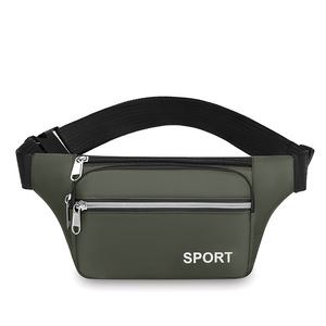 Sac banane unisexe multifonctionnel en tissu Oxford imperméable avec poche pour téléphone portable et logo personnalisé - Product Image 1