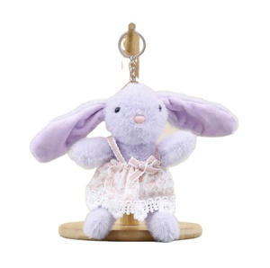 Mini Stuffed Rabbit 4 Colors <strong>Patch</strong> Small Rabbit Keychain Plush Bag Pendant Cartoon Toy <strong>Doll</strong> - Product Image 3