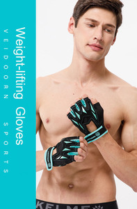 Antideslizante transpirable entrenamiento gimnasio guantes Fitness deportes de levantamiento de peso - Product Image 4