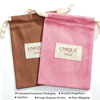 Sac à poussière en sergé de coton épais avec cordon de serrage, en coton biologique recyclable, pochette en mousseline pour savon et bougie, sac à main, emballage cadeau pour chaussures, personnalisable
