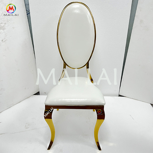 Sillas de hierro de metal Chiavari doradas tapizadas populares calientes <span class=keywords><strong>2023</strong></span> para <span class=keywords><strong>fiestas</strong></span> de eventos de boda - Product Image 2