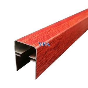 Personalizar de recubrimiento <span class=keywords><strong>en</strong></span> polvo de aleación de aluminio de la pista de persianas <span class=keywords><strong>cortinas</strong></span>, con grano de madera - Product Image 2