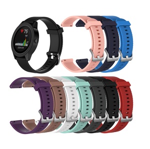 <span class=keywords><strong>Correa</strong></span> de Reloj de Silicona de 20 mm para <span class=keywords><strong>Garmin</strong></span> <span class=keywords><strong>Vivoactive</strong></span> <span class=keywords><strong>3</strong></span>, Diseño Antideslizante Texturizado, 10 Colores, <span class=keywords><strong>Correa</strong></span> de Repuesto con Liberación Rápida - Product Image 1