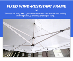 Carpa Plegable Telescópica Automática para Exteriores, Pabellón para Mercado de Pulgas, 3 x 3 m, Caseta Comercial - Product Image 4