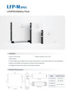 Batterie LiFePO4 de la série LFP-M, indice de protection IP65, grade A