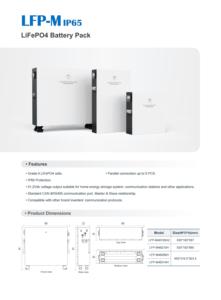 Batterie LiFePO4 de la série LFP-M, indice de protection IP65, grade A - Product Image 2