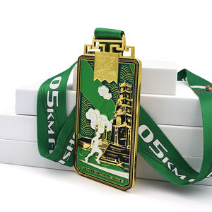 Médaille de sport en métal en forme de rectangle simple présentoir de médaille miraculeuse vierge en silicone médaille imprimable du Kazakhstan - Product Image 5