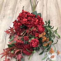 Vente en gros 100 motifs fleurs de mariage artificielles rouges roses d'hortensia bordeaux en soie pour Noël fête des mères mariages d'halloween