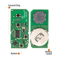 KEYDIY KD TB36-2 pour Toyota pour Lexus Clé Intelligente Universelle à Distance 2 Boutons avec Transpondeur 8A 5 pièces/lot