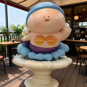 CS230 Commercial Interior Use Frp Large Bear Sculpture Resin Mall Ambience Cartoon Animal <b>Decorative</b> Statue with Heart Elements - Product Image 2