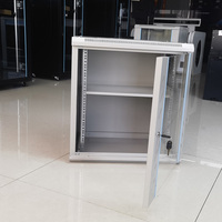 Armoire serveur murale en acier laminé à froid de 19 pouces 12U, économiseur d'espace, rack réseau