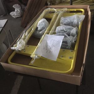 Carro de plataforma de cuatro ruedas plegable personalizable para paneles de yeso con Panel de acero de 1000KG para manejo de hojas para carros de mano - Product Image 3