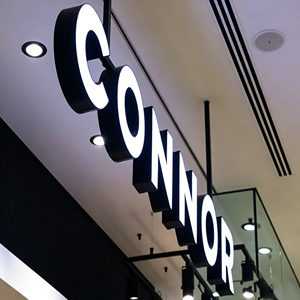 Letrero acrílico plateado iluminado, fácil de instalar, rectangular, con luz blanca cálida suave, letrero acrílico LED para direcciones - Product Image 3