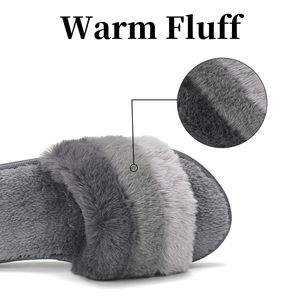 Pantofole da casa YL-1853 per donna calde e morbide pantofole da donna scarpe da casa d'inverno <span class=keywords><strong>con</strong></span> una <span class=keywords><strong>fascia</strong></span> aperta da esterno - Product Image 2