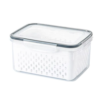 Boîte de rangement pour réfrigérateur Organisateur de réfrigérateur Boîtes de fruits et légumes frais Panier de vidange Conteneurs de stockage pour garde-manger Cuisine