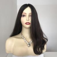 Perruque en cheveux humains brun foncé en gros, perruques casher avec cheveux vierges brésiliens non traités à 100%, perruque juive Irene