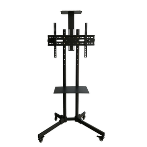 Support de télévision mobile robuste en acier <span class=keywords><strong>NB</strong></span>, réglable en hauteur de 32 à 65 pouces, avec rotation à 360 degrés, compatible LED/LCD, compatibilité VESA 680x480 mm - Product Image 2
