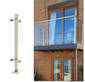 Gelander Glasgelander Metallgelander Balconi al aire libre cubierta barandilla valla de vidrio SUS 304 barandilla de vidrio barandilla balaustrada - Product Image 1