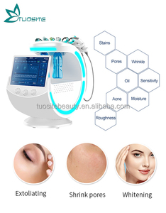 Appareil de soin de la peau du visage Hydra Smart Ice Blue 7 en 1, nettoyage en profondeur, dermabrasion - Product Image 2