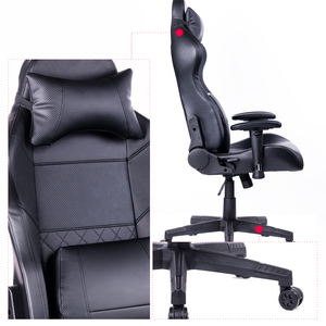 VANBOW Chaise de <span class=keywords><strong>bureau</strong></span> ergonomique en cuir de qualité supérieure en acier inoxydable style moderne pour jeux vidéo professionnels - Product Image 5