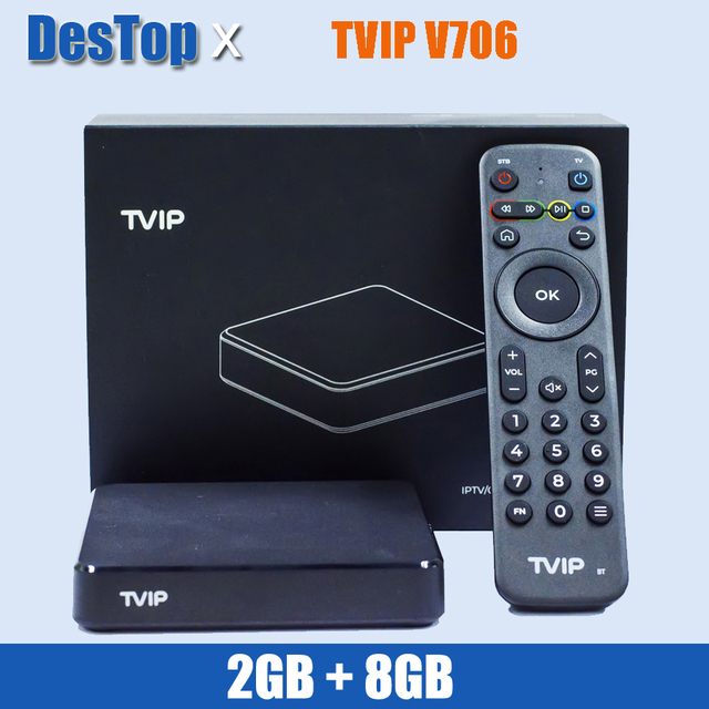 4K UHD BT Smart Quad Core Set Top TV Box Android 11.0 TVIP 706 2GB 8GB Amlogic S905W2 2.4/5G WIFI H.265 for Box