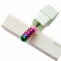 Tête de polissage d'ongles de haute qualité en acier tungstène argenté, outil de dégrossissage pour ponceuse à ongles 3XC 4XC 5XC