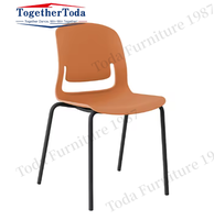 Chaise de formation en plastique portable en fibre de verre polypropylène test de crochet caché cyclique de grande taille pour appartement scolaire