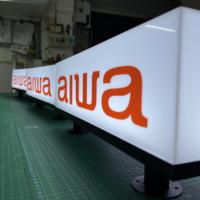 Letrero Comercial 3D con Letras Rectangulares, Letrero de Logotipo Independiente Retroiluminado para Interiores/Exteriores, Alto Brillo, Ecológico