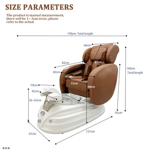 Sillón de Pedicura de Alta Calidad para Salón de Uñas, Muebles para el Cuidado de los Pies, Sillón de Spa de Masaje Automático Moderno y Lujoso en Venta - Product Image 6