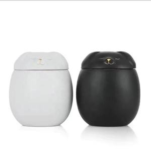 Urna de Cerâmica com Pegada de Pata para Cães e Gatos, Urna Memorial para Animais de Estimação, Lembrança para Amigos Peludos Queridos - Product Image 1
