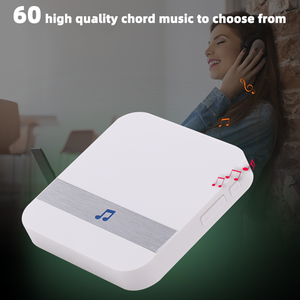 <span class=keywords><strong>Timbre</strong></span> Digital inalámbrico 60 melodías 300M Rango de volumen ajustable Ding Dong Chime botón <span class=keywords><strong>pulsador</strong></span> impermeable para escuela Hotel Villa - Product Image 4