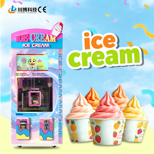 NOUVEAU Distributeur Automatique Commercial de Crème Glacée Entièrement Automatique en Libre-Service, <span class=keywords><strong>Robot</strong></span> de Crème Glacée Soft Serve avec Paiement Sans Espèces - Product Image 1