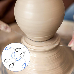 Cordon <span class=keywords><strong>de</strong></span> coupe en <span class=keywords><strong>fil</strong></span> d'acier pour argile, outils <span class=keywords><strong>de</strong></span> poterie, ligne <span class=keywords><strong>de</strong></span> découpe pour argile à porcelaine et céramique - Product Image 4