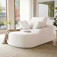 Canapé simple moderne nordique Voxhome, beige, fauteuil paresseux pour salon, chambre à coucher, canapé ovale compressé, mobilier, nouveau design